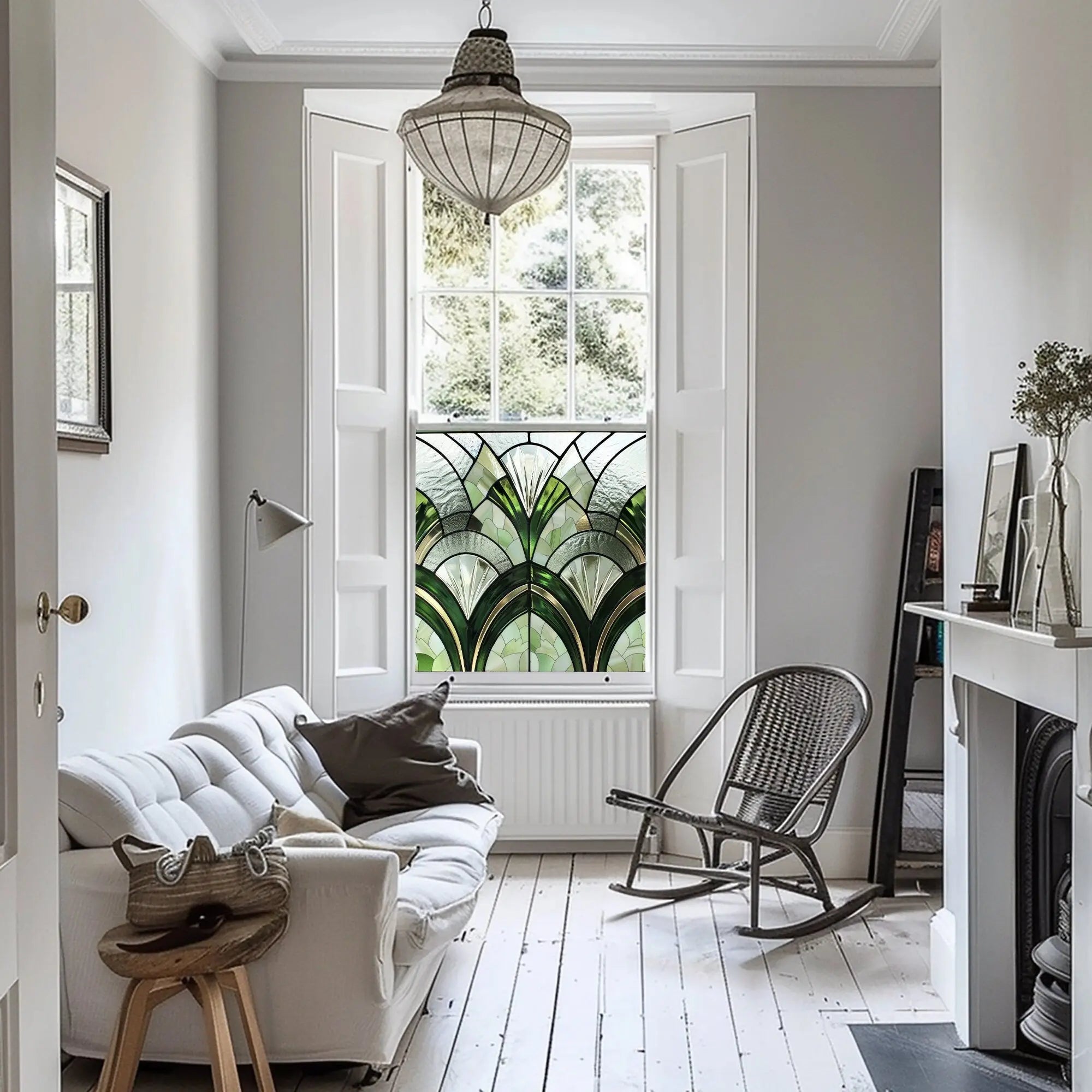 Vignate Art Deco Stained Glass Window Film Creative Windows