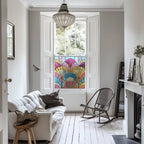 Zimone Privacy Stained  Glass Window Film Creative Windows