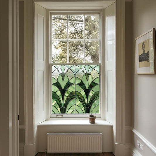 Privacy Window Film, Decorative Window Film,  Art Deco Window Film, Privacy Window Film for Glass, Bathroom, Office & Home Creative Windows