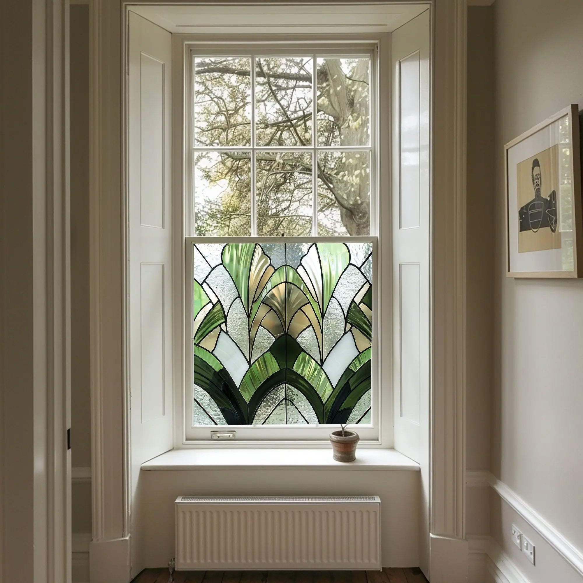 Sellia Privacy Stained Glass Window Film Creative Windows
