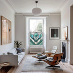 Livraga Blue Decorative Privacy Window Film Creative Windows