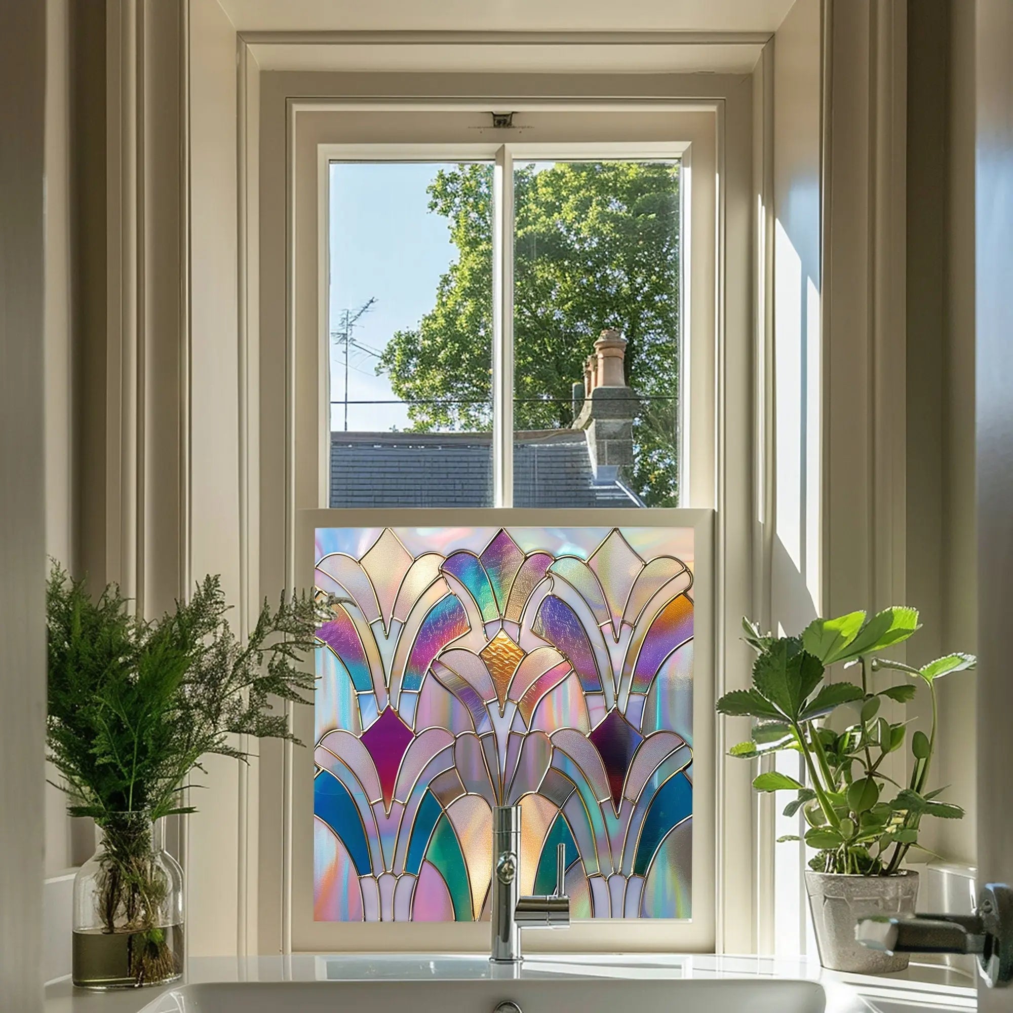 Narni Stained Glass Privacy Window Film Creative Windows