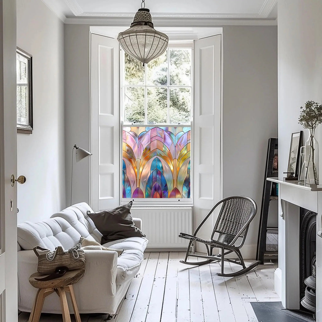 Arce Privacy Stained Glass Window Film: Enhance Your Space Creative Windows