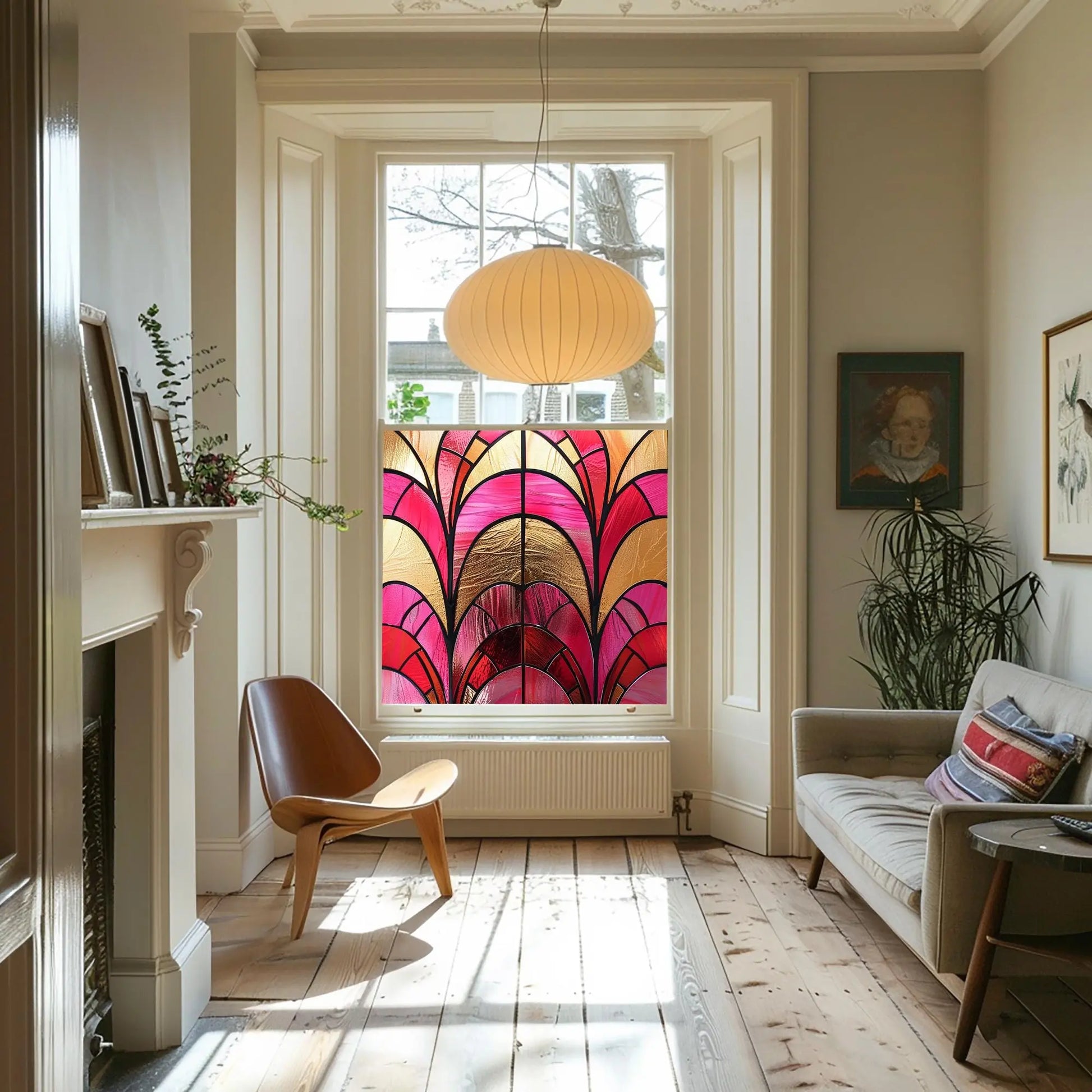 Novellara Stained Glass Privacy Window Film Creative Windows