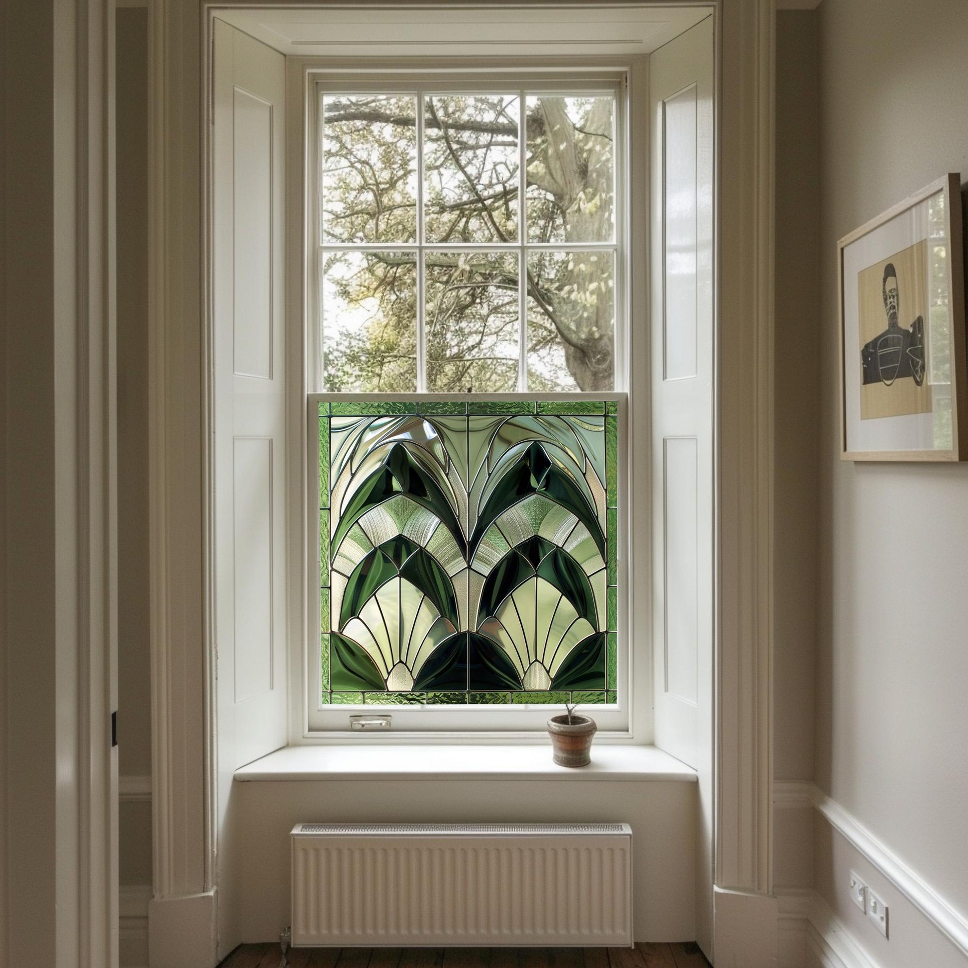 Art Deco Window Film, Privacy Window Film, Window Film, Decorative Window Film, Patterned Window Film, Coloured Window Film, Stained Glass Creative Windows