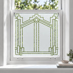 Art Deco Diamond Frosted Privacy Window Film