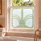 Art Deco Fountain Frosted Privacy Window Film