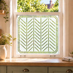 Privacy Window Film Art Deco Chevron Frosted Glass Design