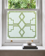 Privacy Window Film Art Deco Diamond Frosted Glass Design