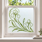 Art Nouveau Iris Privacy Window Film