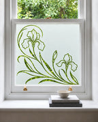 Art Nouveau Iris Privacy Window Film