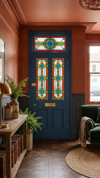 Art Deco Front Door Window Film