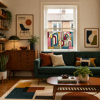 Abstract Stained Glass Window Film