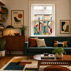 Geometric Stained Glass Window Film