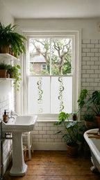Mid Century Modern Privacy Window Film Decorative Bathroom Window Film