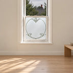 Privacy Window Film, Elegant Art Nouveau Frosted Glass Window Film