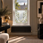 Privacy Window Film, Art Nouveau Tulip Frosted Design