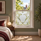 Privacy Window Film, Art Nouveau Calla Lily Frosted Design