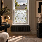 Privacy Window Film, Art Nouveau Calla Lily Frosted Design