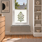 Privacy Window Film, Art Nouveau Leaf Frosted Design