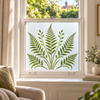 Fern Leaf Frosted Privacy Window Film