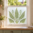 Fern Leaf Frosted Privacy Window Film