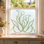 Art Nouveau Calla Lily Frosted Privacy Window Film