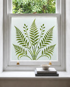 Fern Leaf Frosted Privacy Window Film
