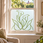 Art Nouveau Calla Lily Frosted Privacy Window Film