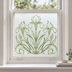 Art Nouveau Iris Privacy Window Film