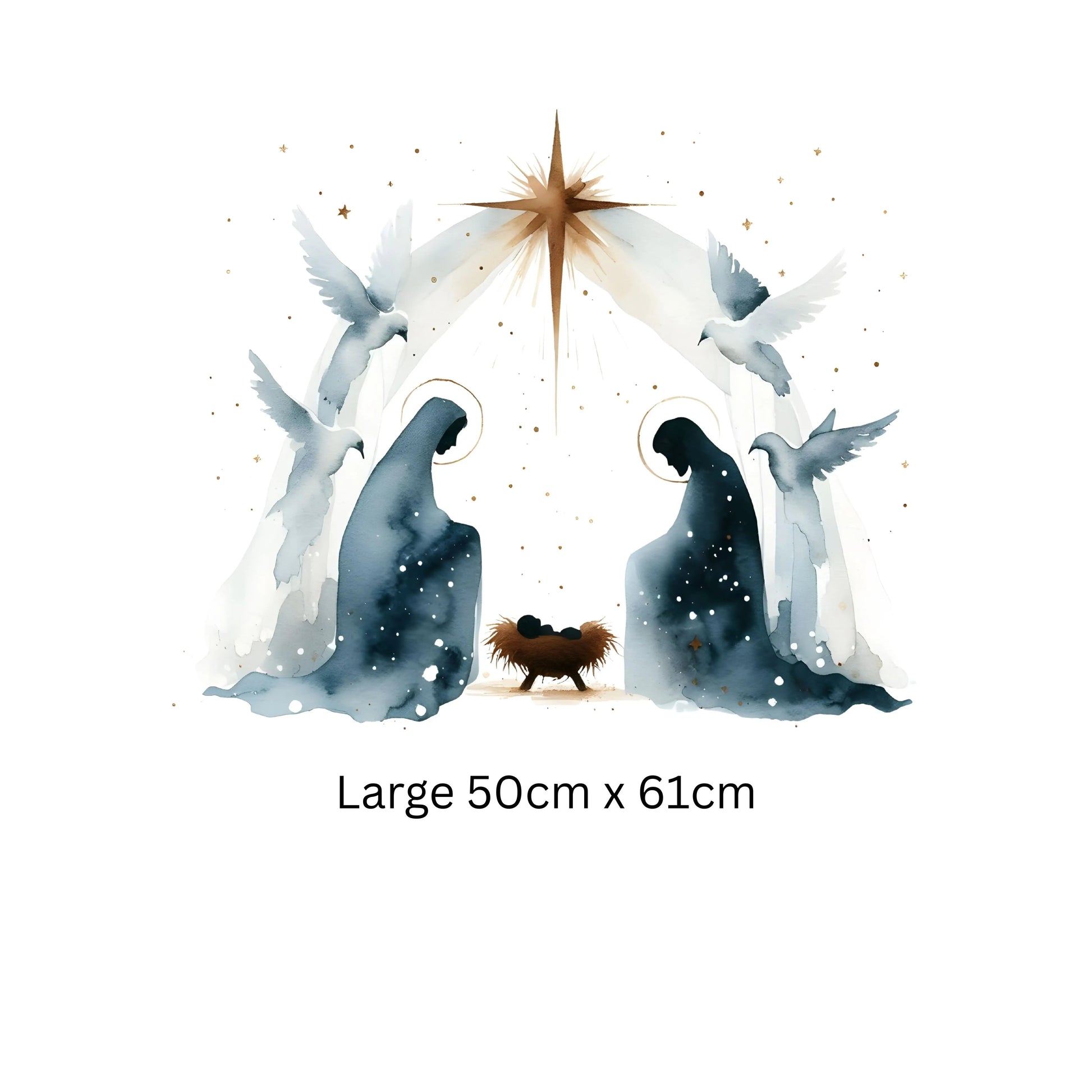 Nativity Window Cling: Reusable Double-Sided Christmas Decoration Creative Windows