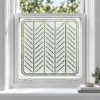 Privacy Window Film Art Deco Chevron Frosted Glass Design