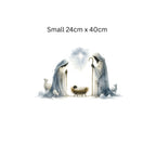Nativity Window Cling: Reusable Double-Sided Christmas Decoration Creative Windows
