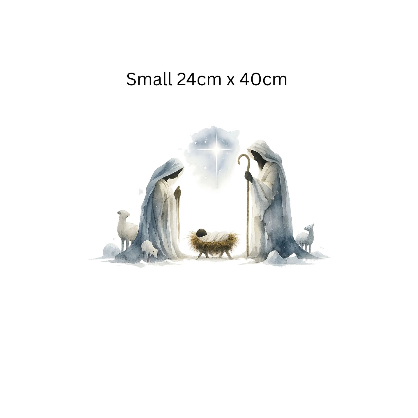 Nativity Window Cling: Reusable Double-Sided Christmas Decoration Creative Windows