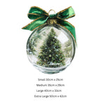 Reusable Christmas Bauble Window Sticker Set, Double-Sided Creative Windows