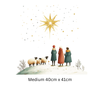 Three Kings Nativity Window Cling: Reusable Christmas Window Sticker Creative Windows