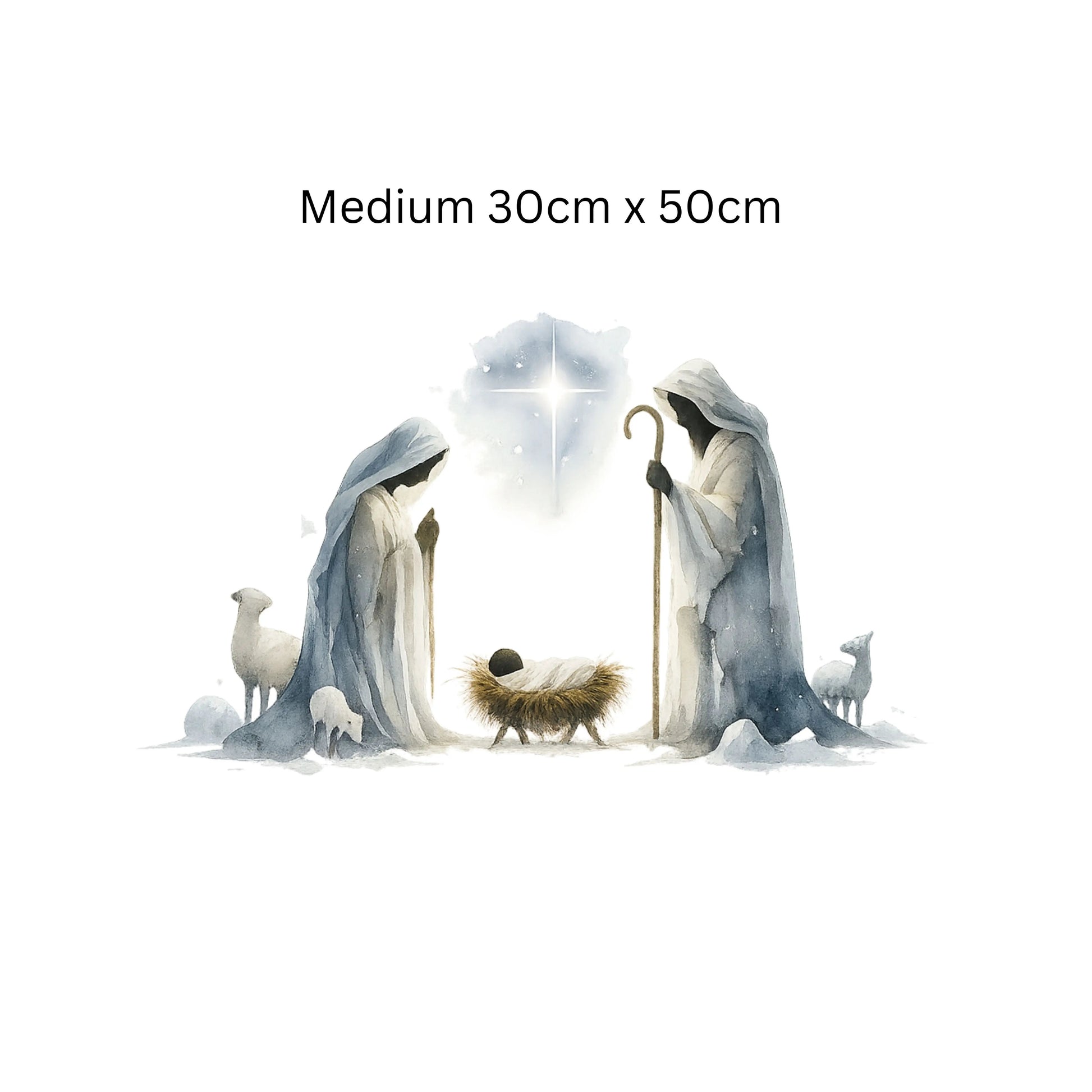 Nativity Window Cling: Reusable Double-Sided Christmas Decoration Creative Windows