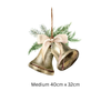 Double-Sided Christmas Bell Window Sticker: Festive Christmas Decor Creative Windows
