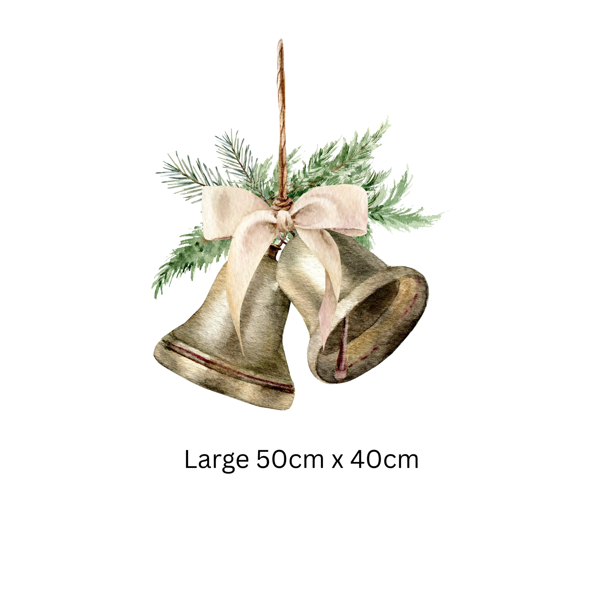 Double-Sided Christmas Bell Window Sticker: Festive Christmas Decor Creative Windows