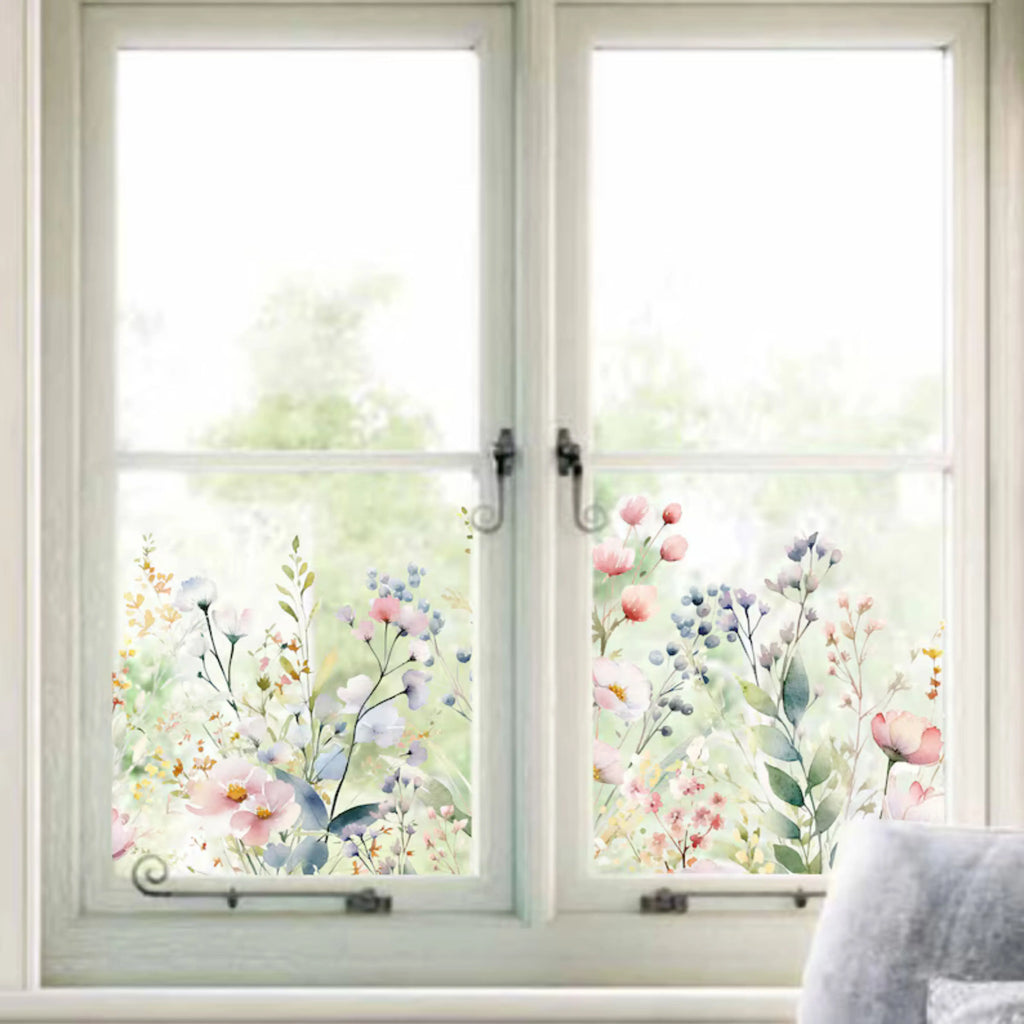 Window Border Maker Adria Floral Patterned Window Film Border - Creative Windows