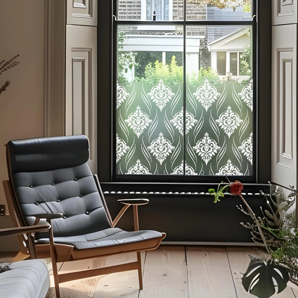 Syracuse Privacy Frosted Window Film Border - Creative Windows