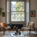 Gurro Frosted Privacy Window Film Border Creative Windows