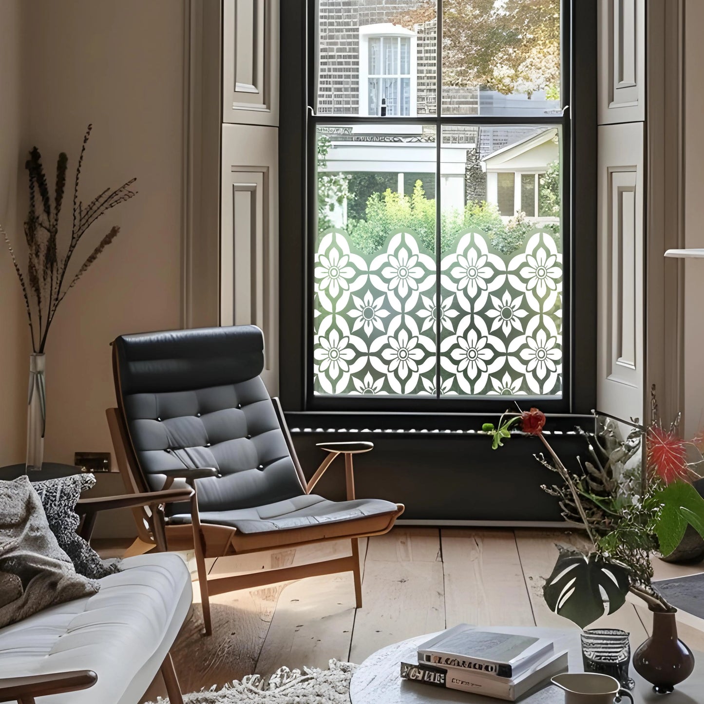 Scarlino Privacy Frosted Window Film Border Creative Windows