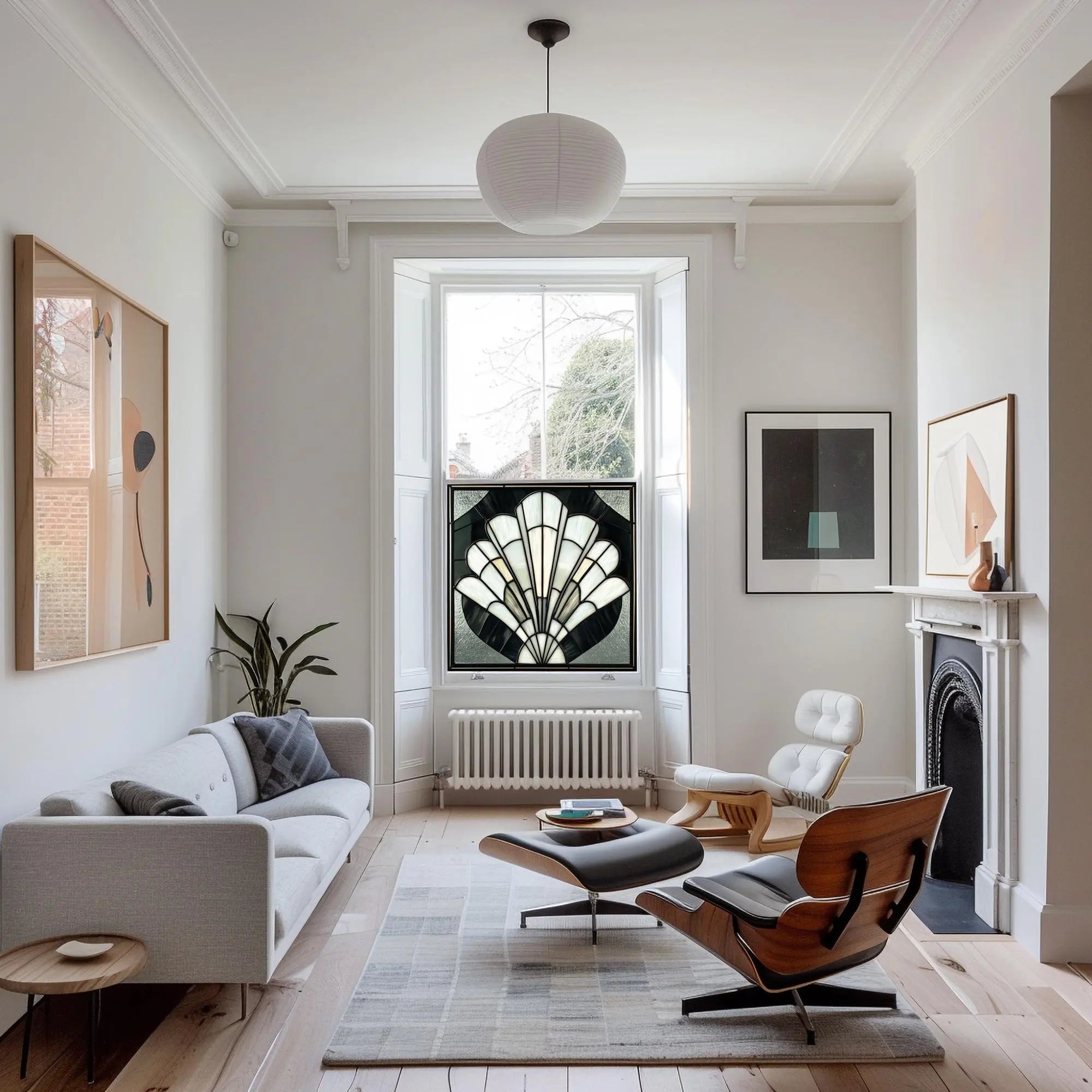 Loazzolo Art Deco Stained Glass Window Film Creative Windows