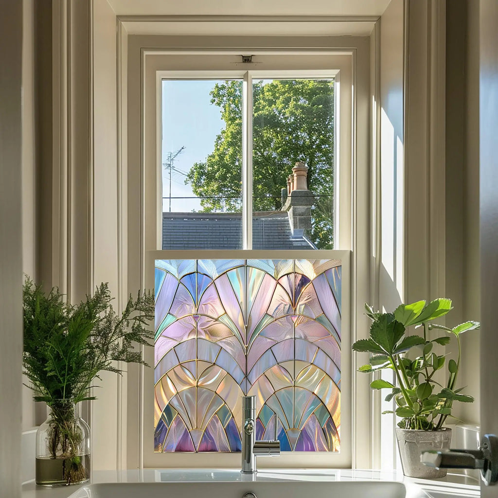 Romallo Privacy Stained Glass Window Film Creative Windows
