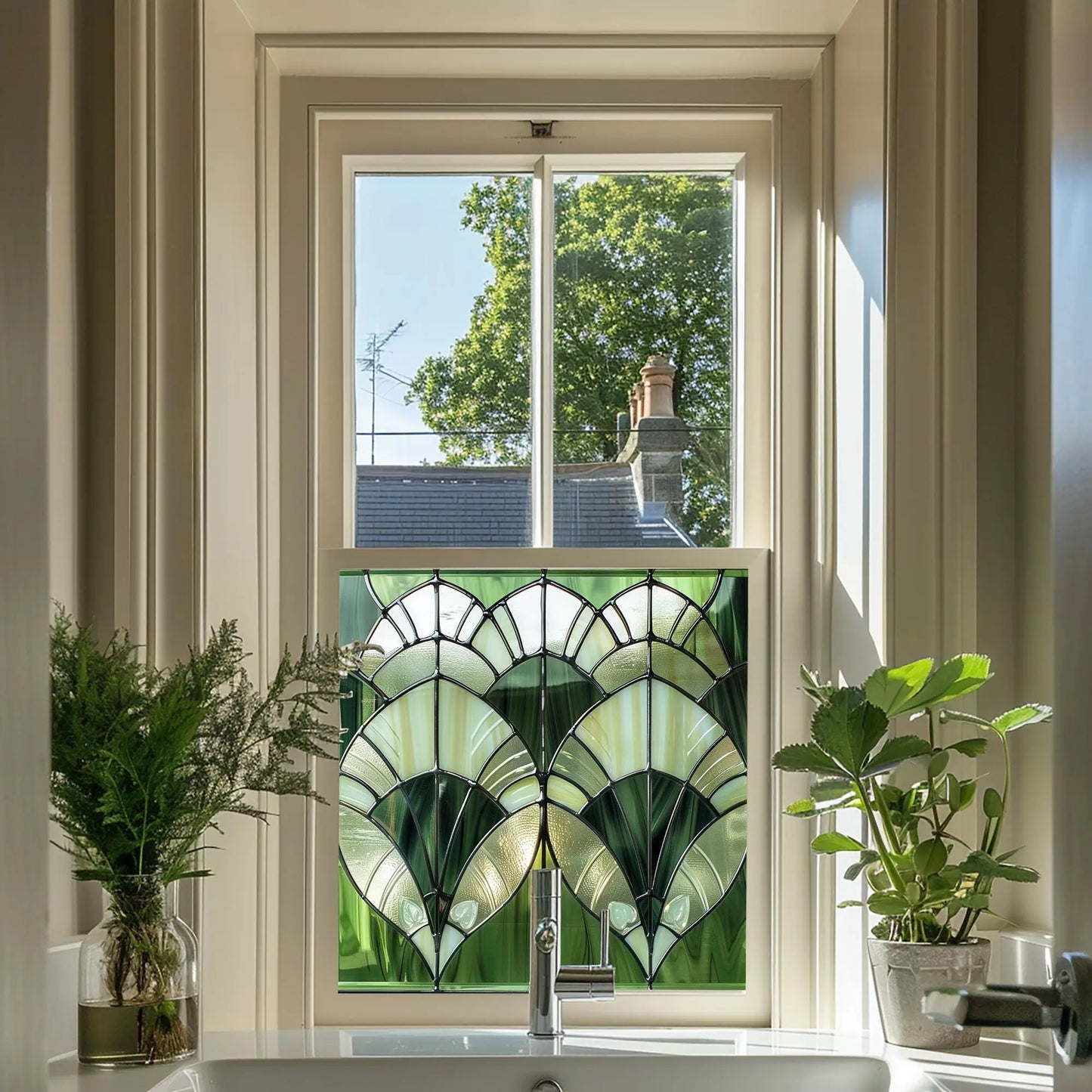 Azzate Privacy Stained Glass Window Film Creative Windows