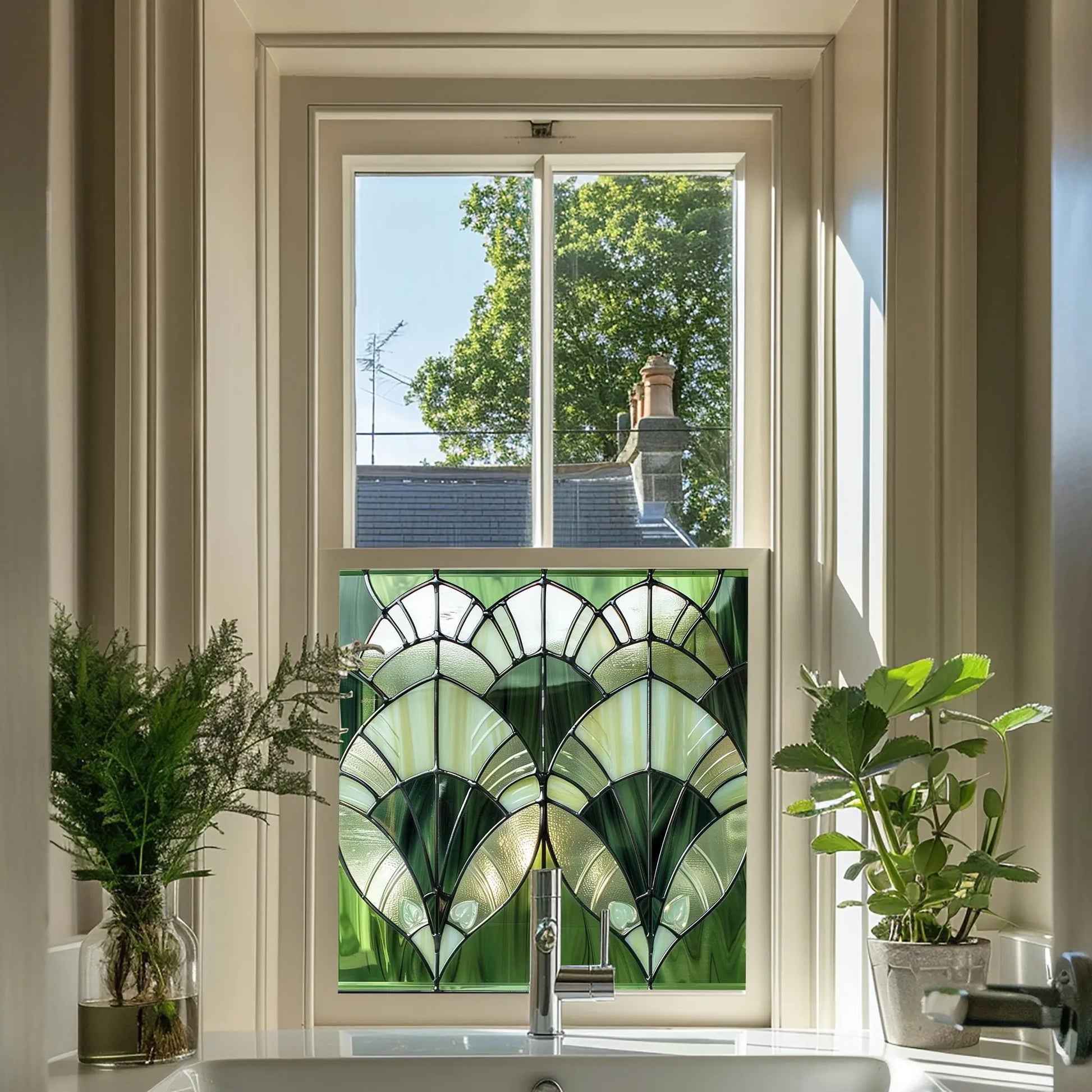Azzate Privacy Stained Glass Window Film Creative Windows