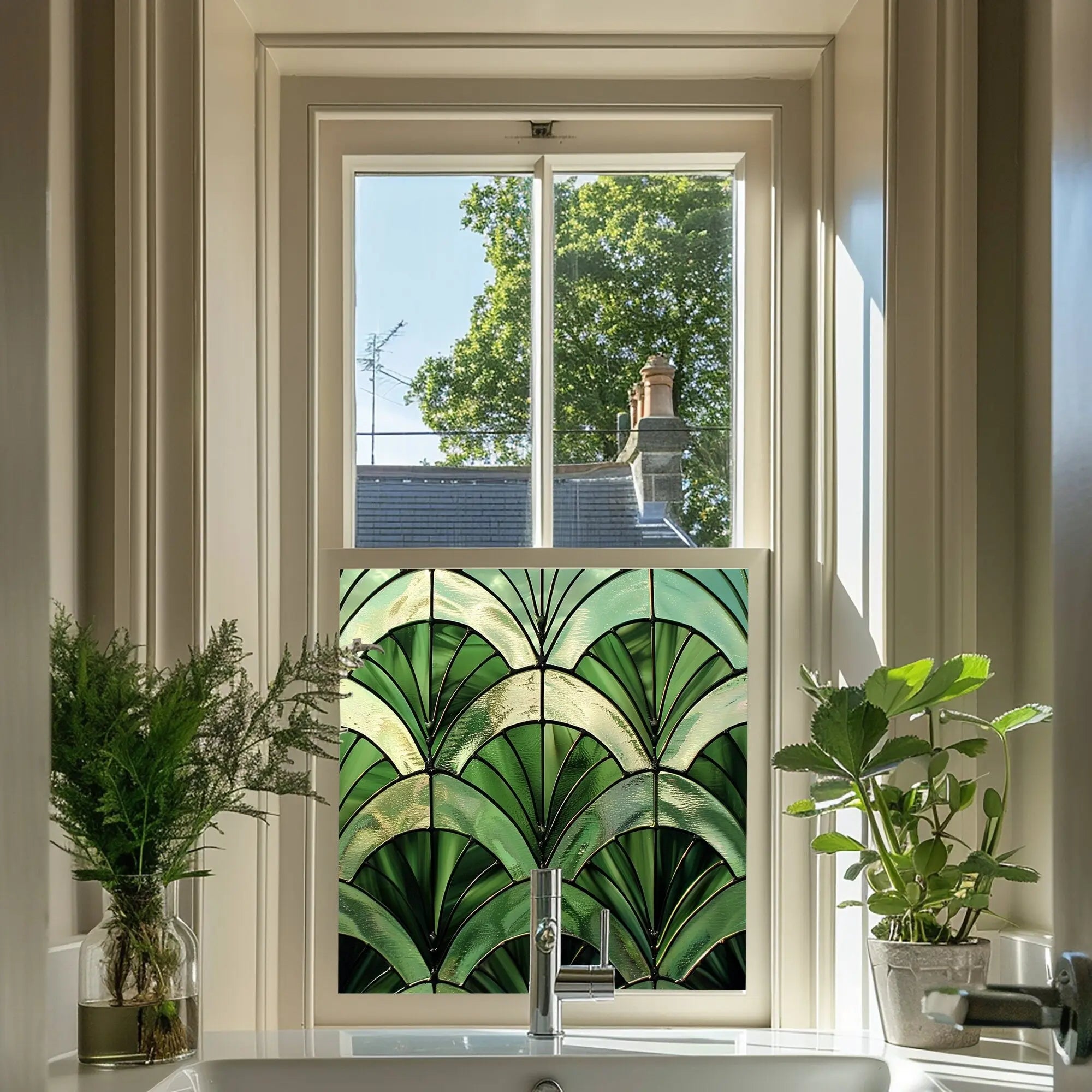 Venaus Privacy Stained Glass Window film Creative Windows