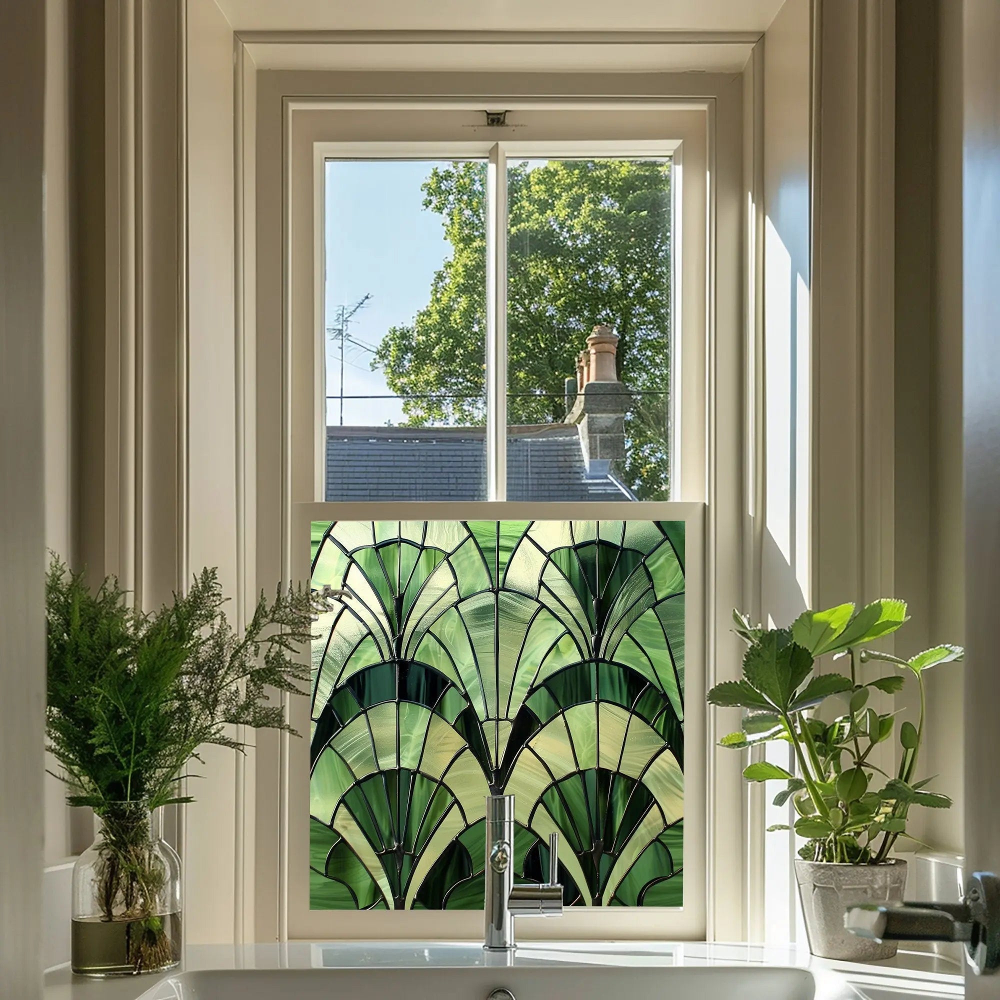 Casorzo Privacy Stained Glass Window Film Creative Windows