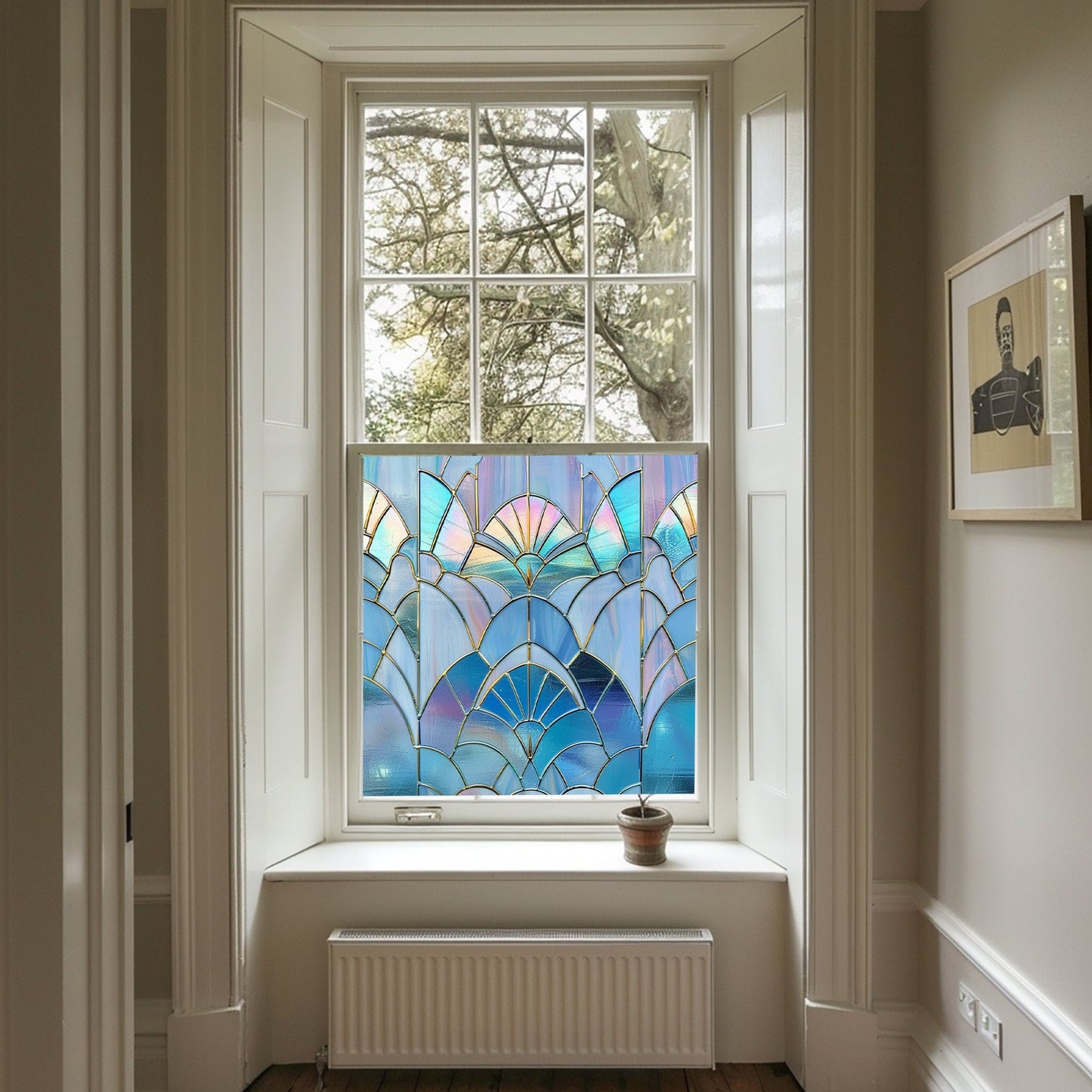 Art Deco Window Film, Privacy Window Film, Window Film, Decorative Window Film, Patterned Window Film, Coloured Window Film, Stained Glass Creative Windows